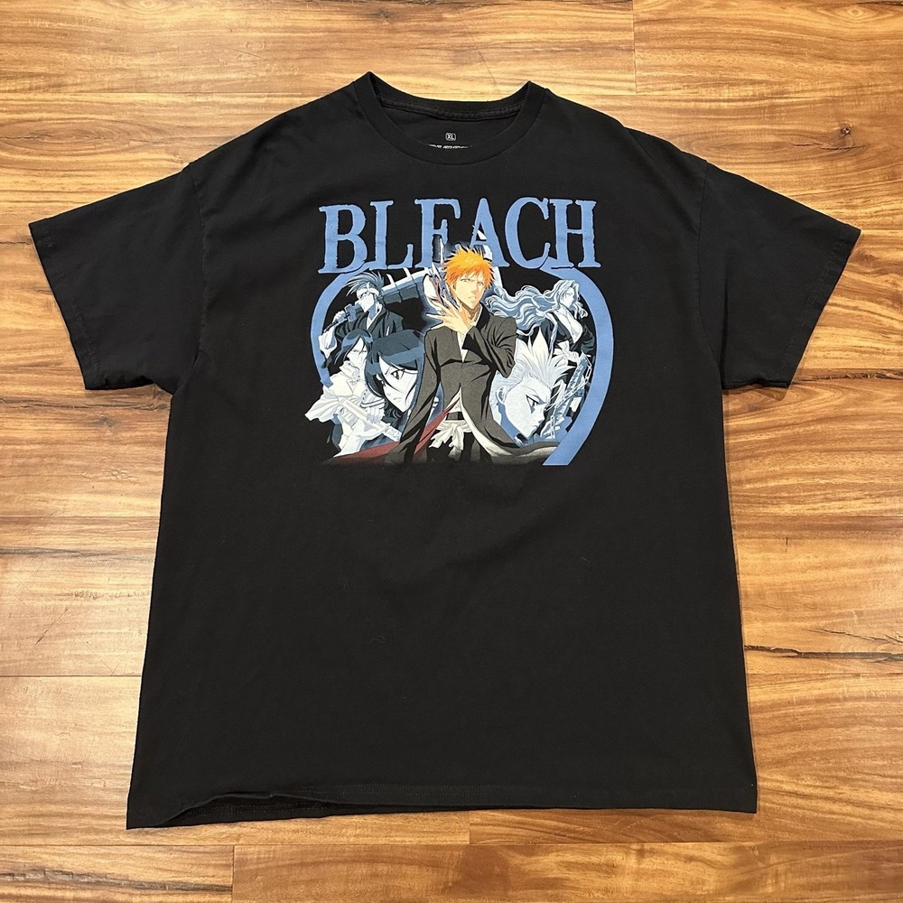 Bleach Shirt Mens XL Black Ichigo Kurosaki Anime Graphic Tee Ripple Junction
